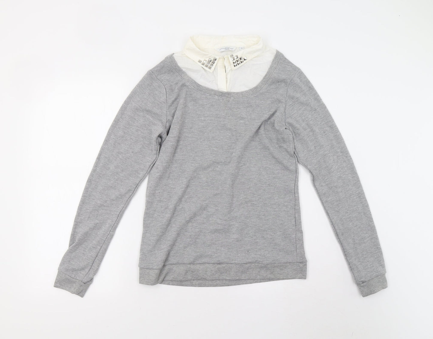 New Look Womens Grey   Pullover Jumper Size 14