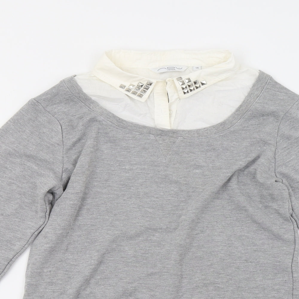 New Look Womens Grey   Pullover Jumper Size 14