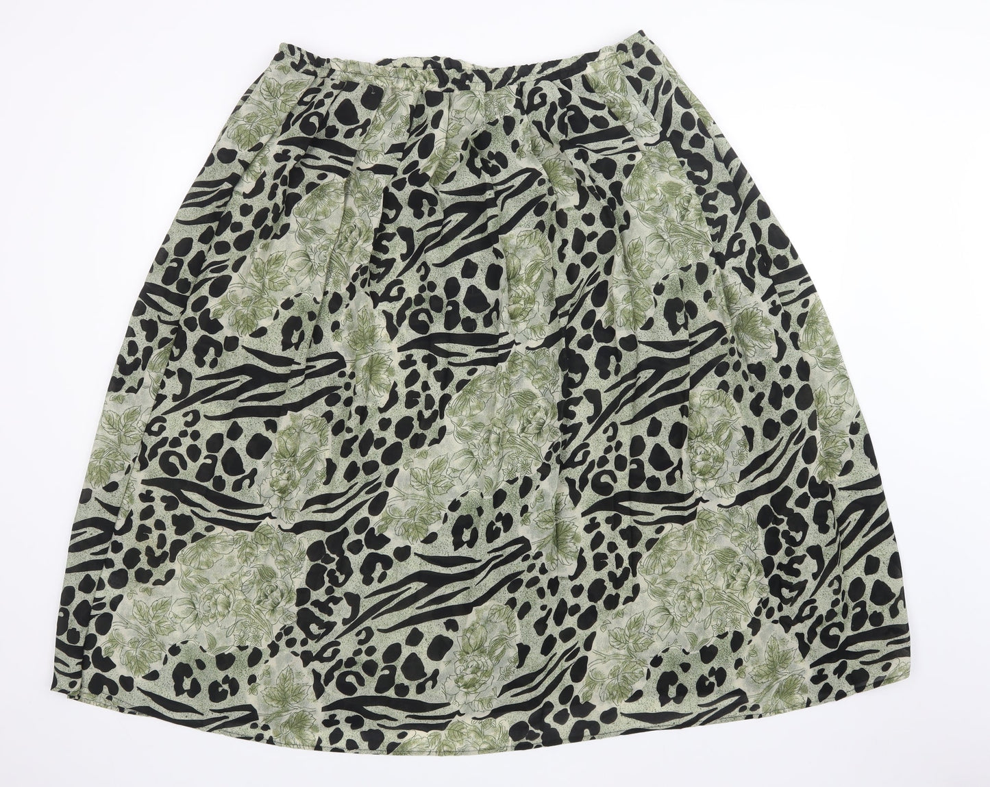 Profiles Womens Multicoloured Animal Print  A-Line Skirt Size 16
