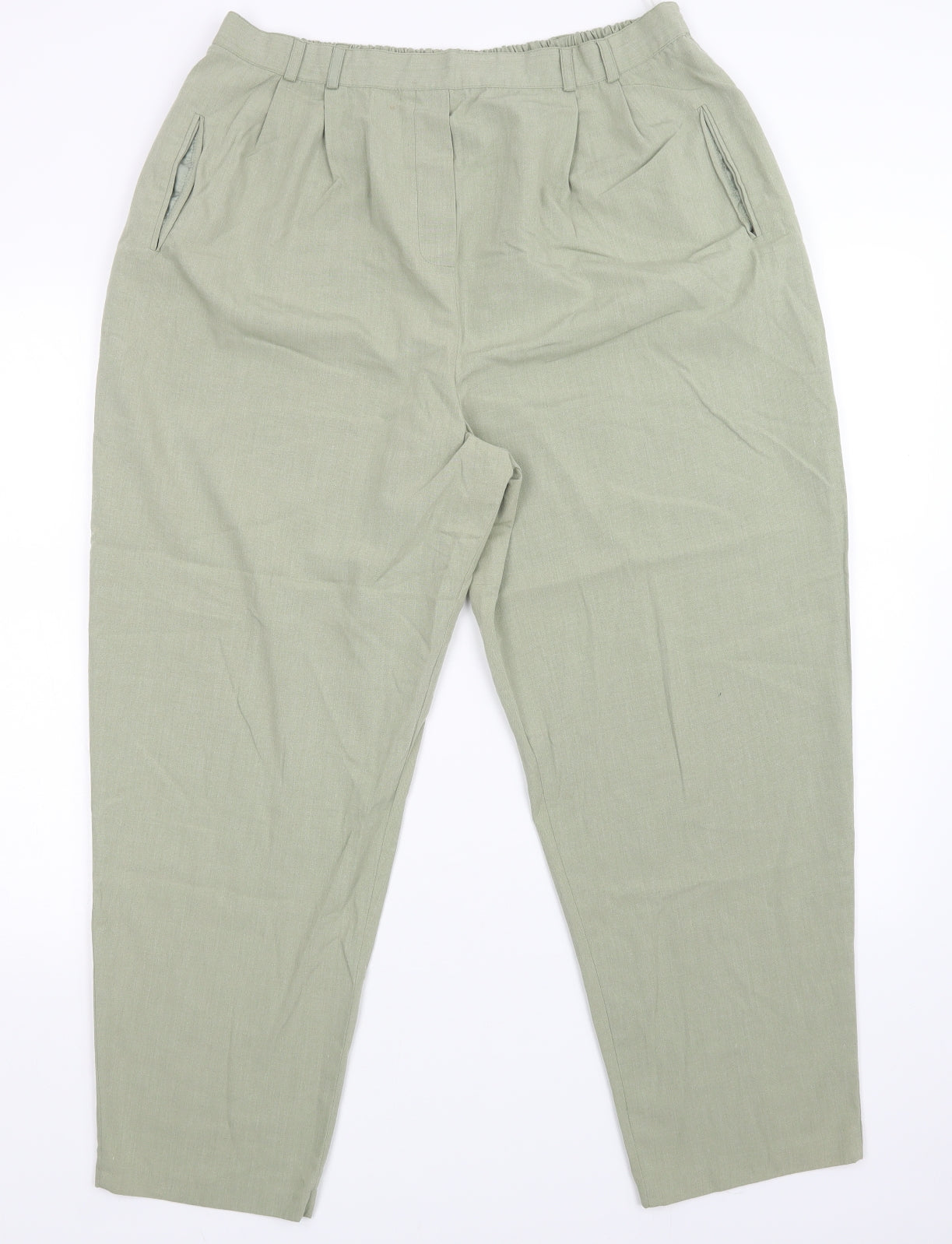 Design essentials Womens Green   Trousers  Size 22 L27 in