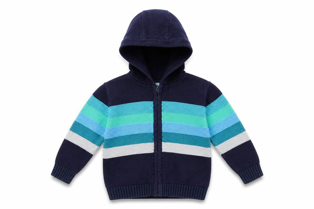 Tu Baby Blue Striped  Jacket  Size 12-18 Months