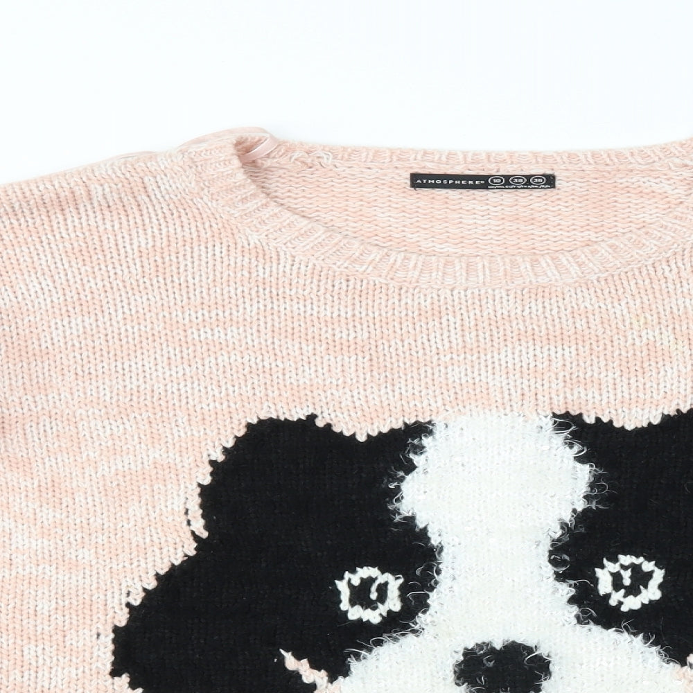 Atmosphere Womens Pink   Pullover Jumper Size 10  - puppy
