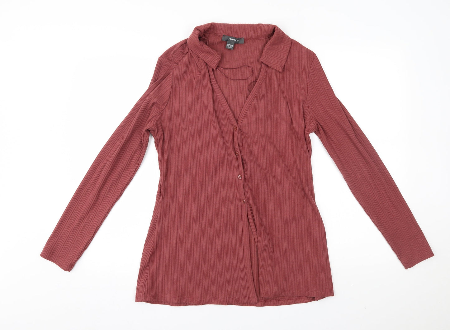 Primark Womens Red   Cardigan Jumper Size L