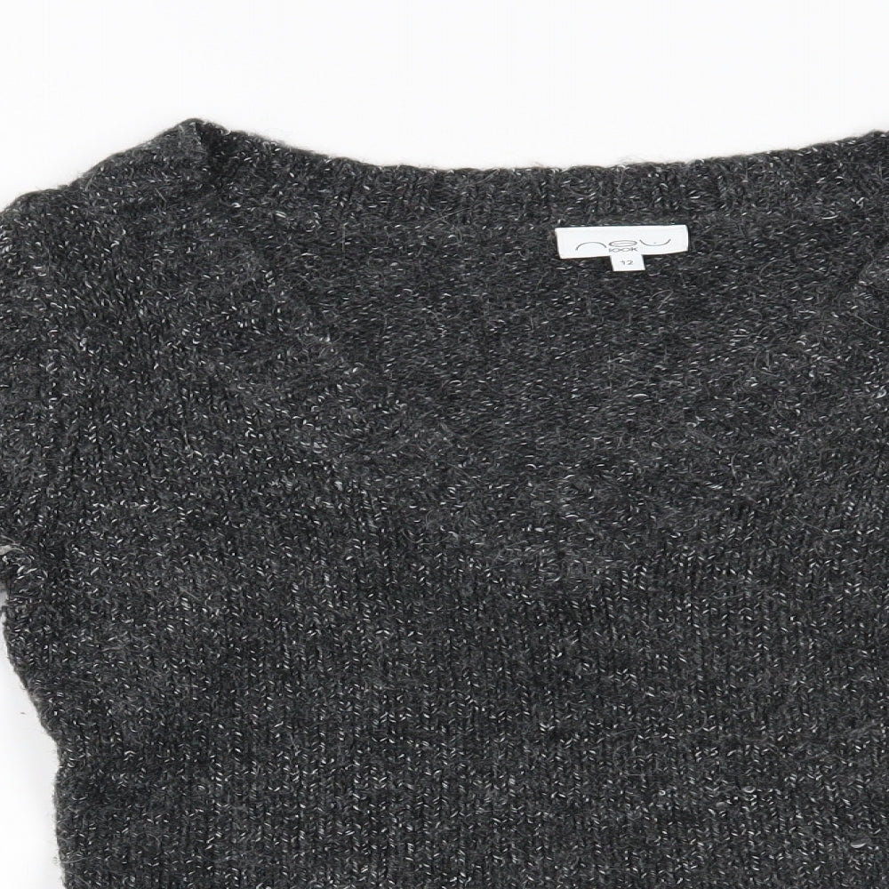 New Look Womens Grey   Pullover Jumper Size 12