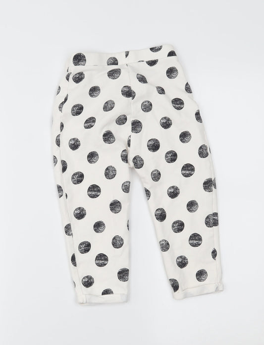 Nutmeg Girls White    Pyjama Pants Size 2-3 Years