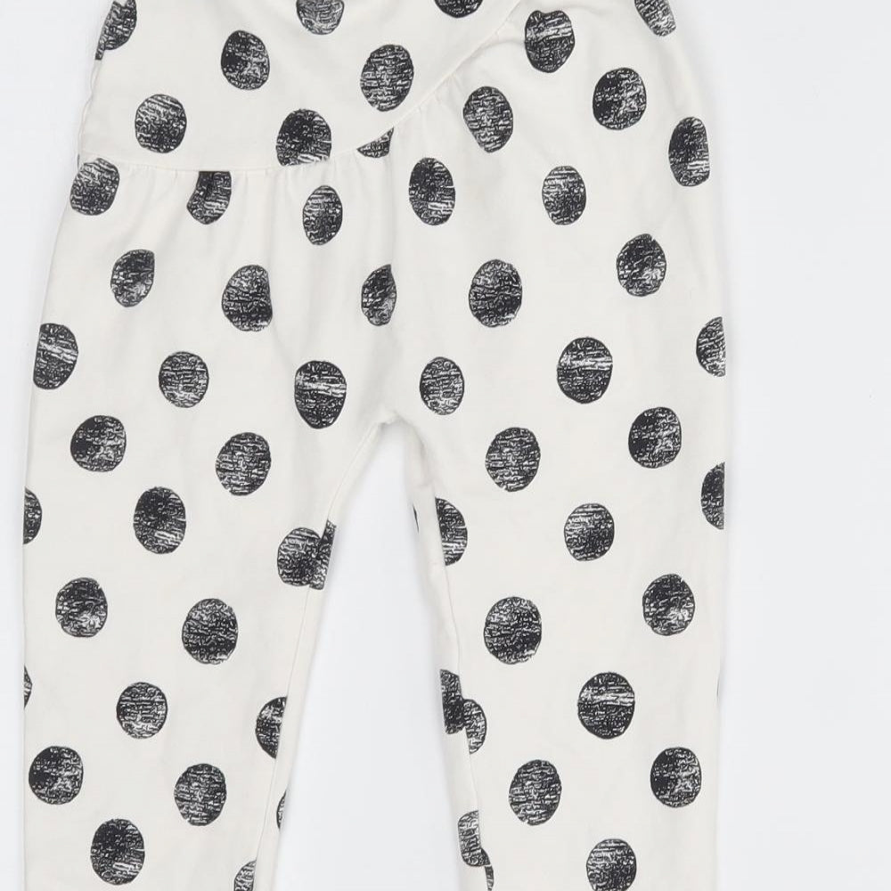 Nutmeg Girls White    Pyjama Pants Size 2-3 Years