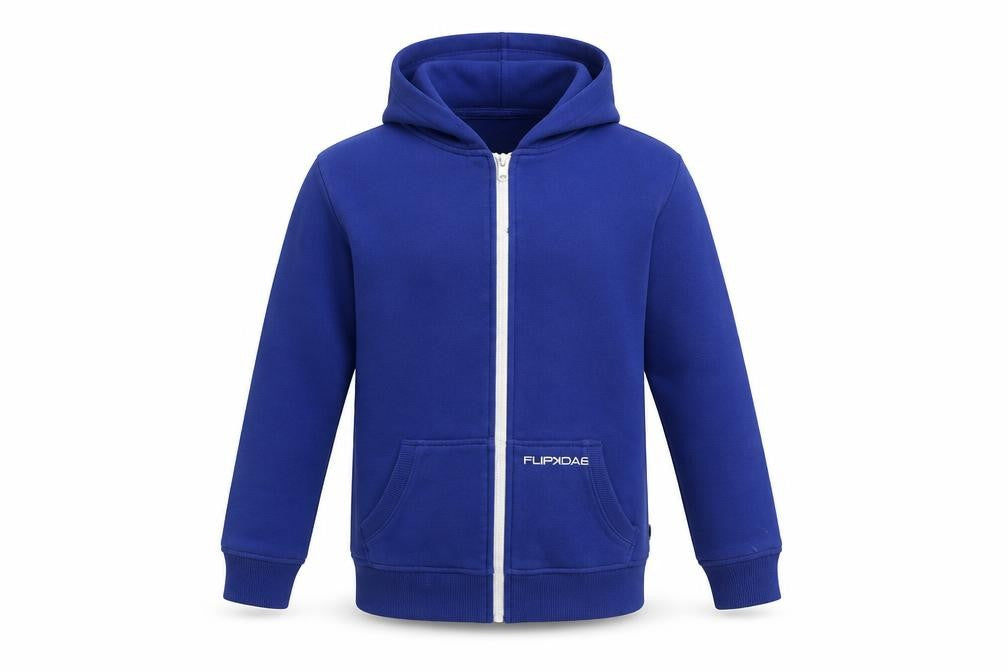 Flipback Boys Blue   Full Zip Hoodie Size 11 Years