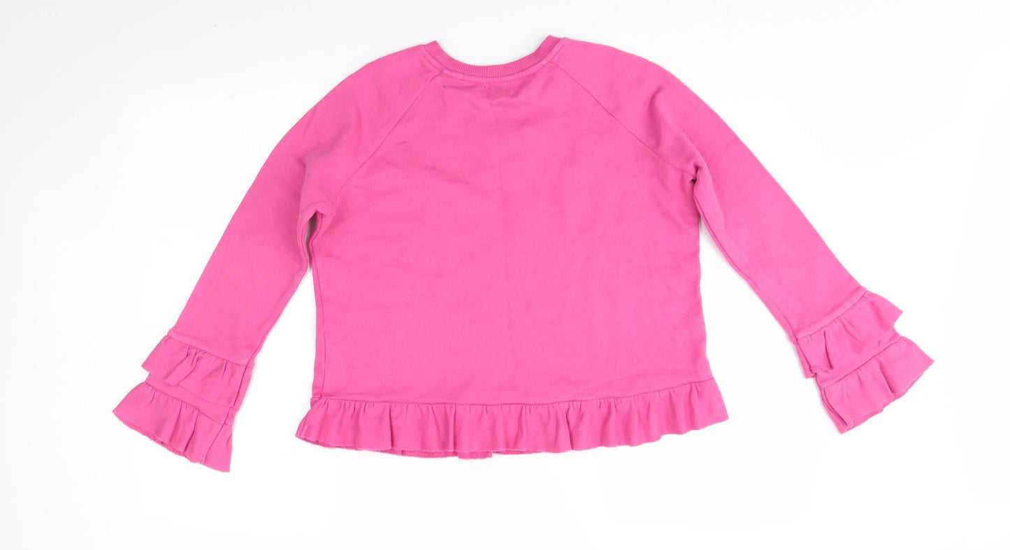 River Island Girls Pink   Pullover Jumper Size 11-12 Years  - believe in yourself