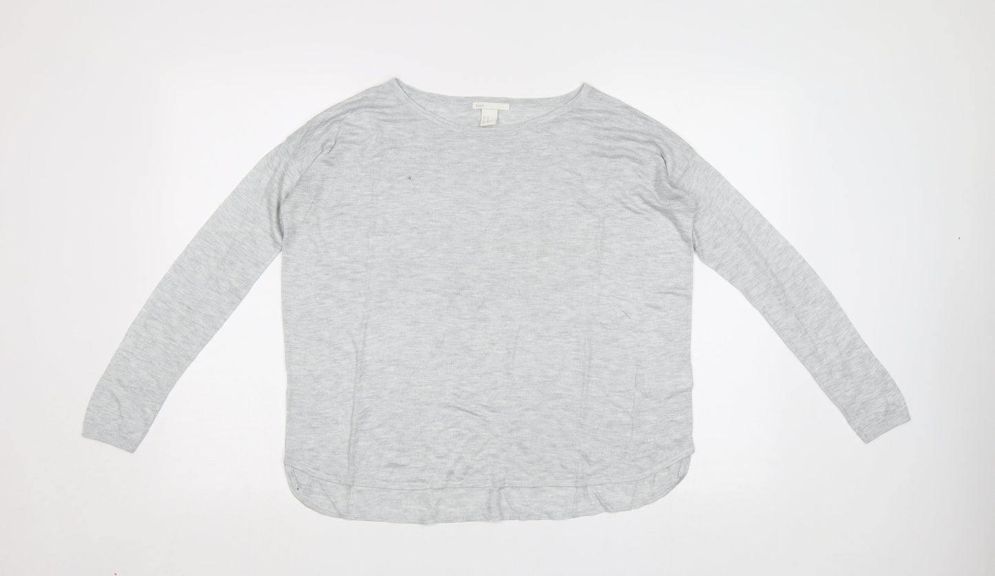 H&M Womens Grey   Pullover Jumper Size S