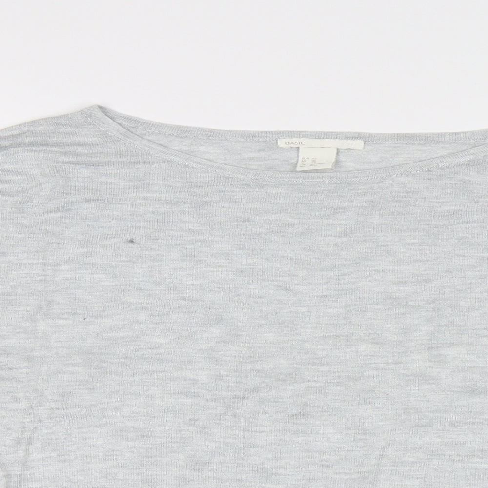 H&M Womens Grey   Pullover Jumper Size S