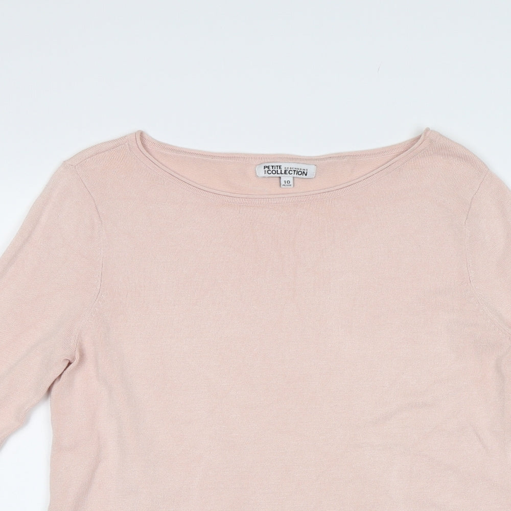 Debenhams Womens Pink   Pullover Jumper Size 10