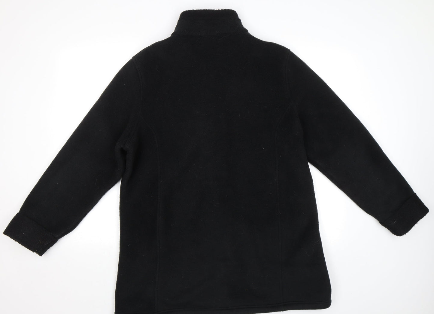Cotton Traders Womens Black   Overcoat Coat Size 16