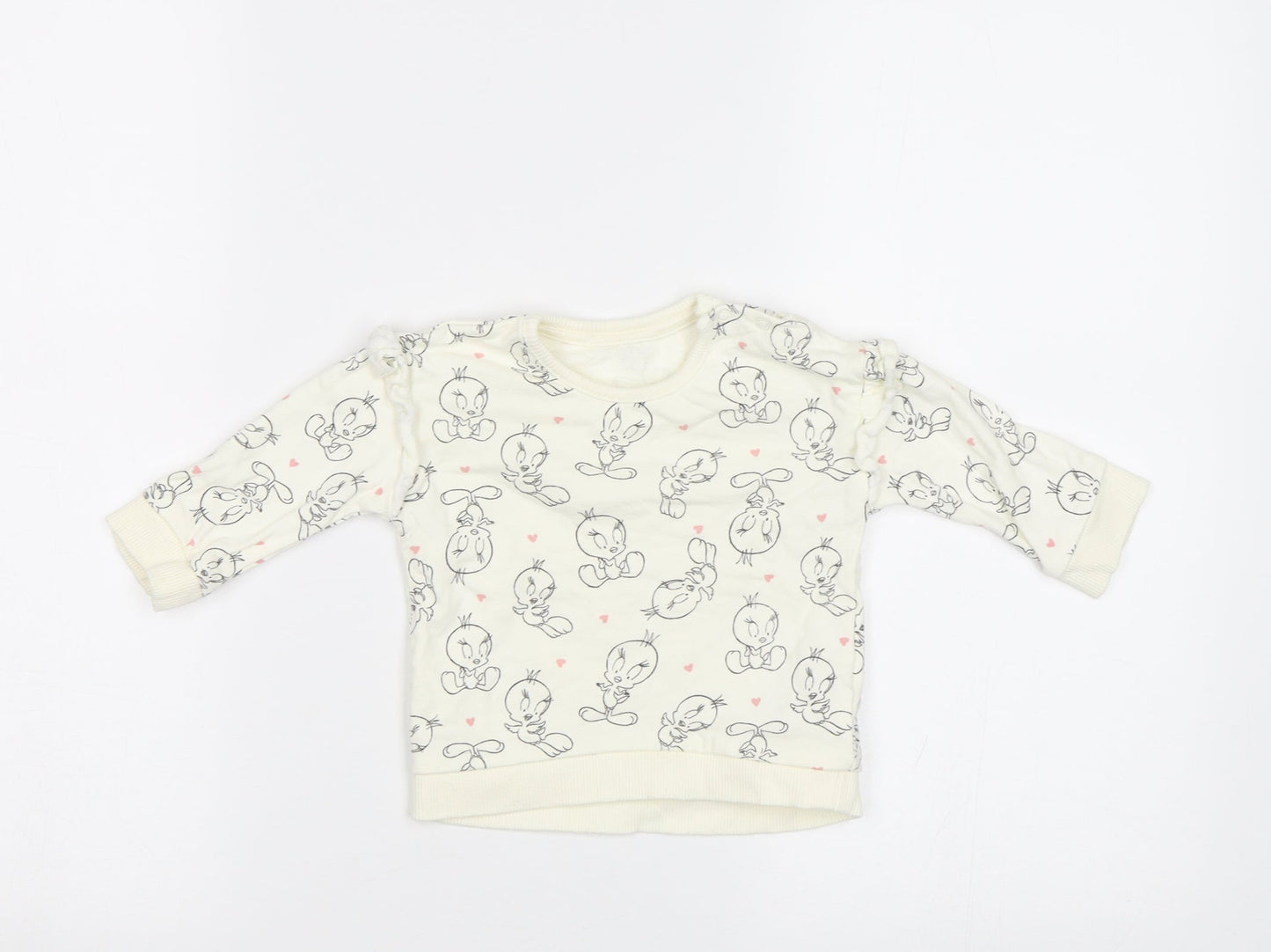 George Baby White   Basic Blouse Size 3-6 Months  - Tweety