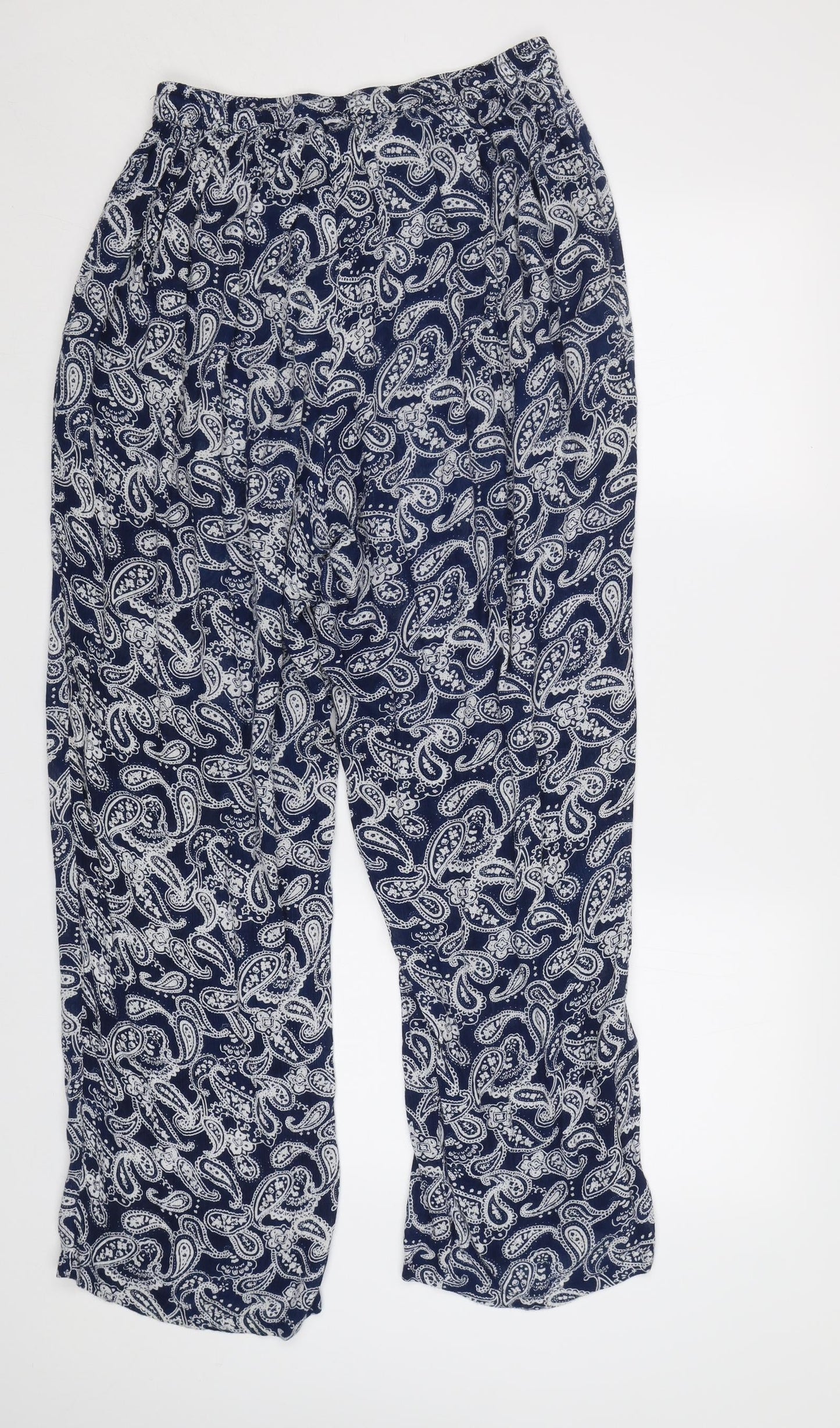 Alexandra Womens Blue Paisley  Trousers  Size 12 L29 in