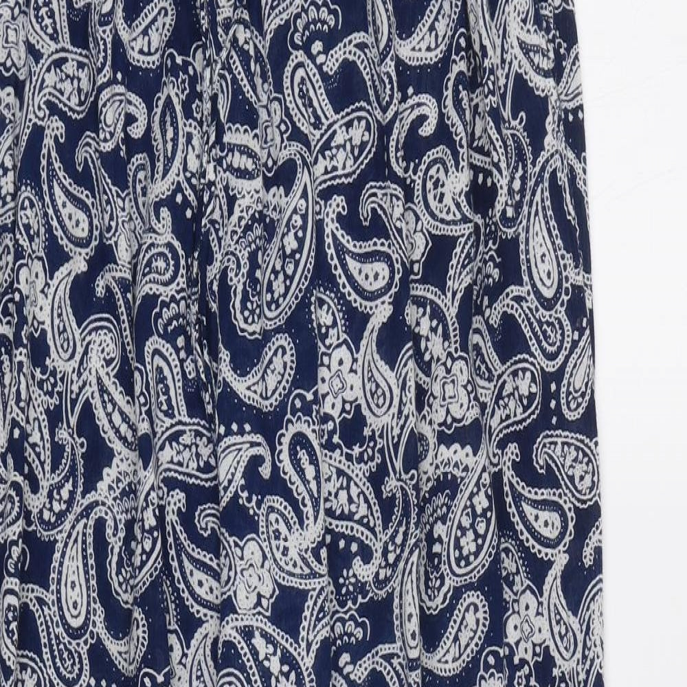 Alexandra Womens Blue Paisley  Trousers  Size 12 L29 in