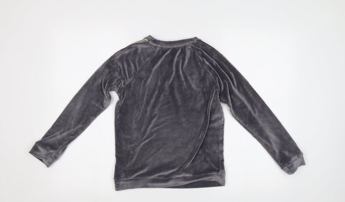 George Girls Grey   Pullover Sweatshirt Size 10-11 Years  - Sequin detail