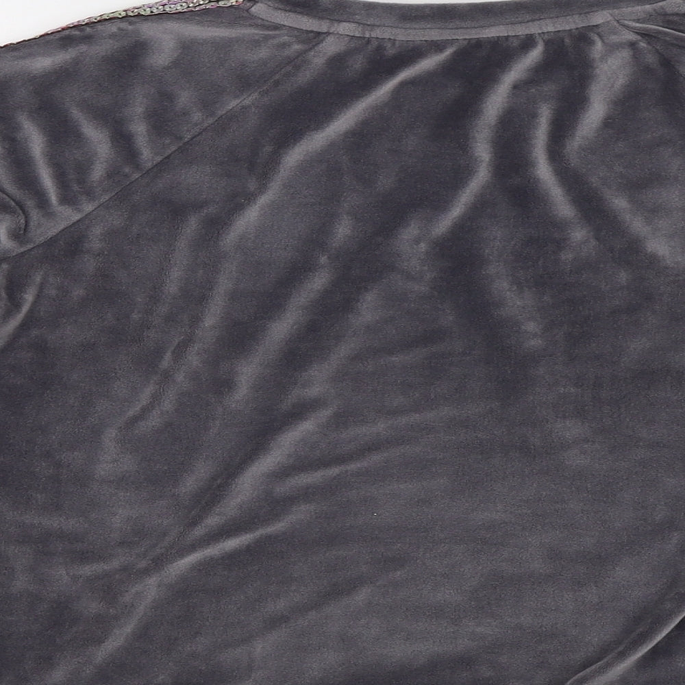 George Girls Grey   Pullover Sweatshirt Size 10-11 Years  - Sequin detail