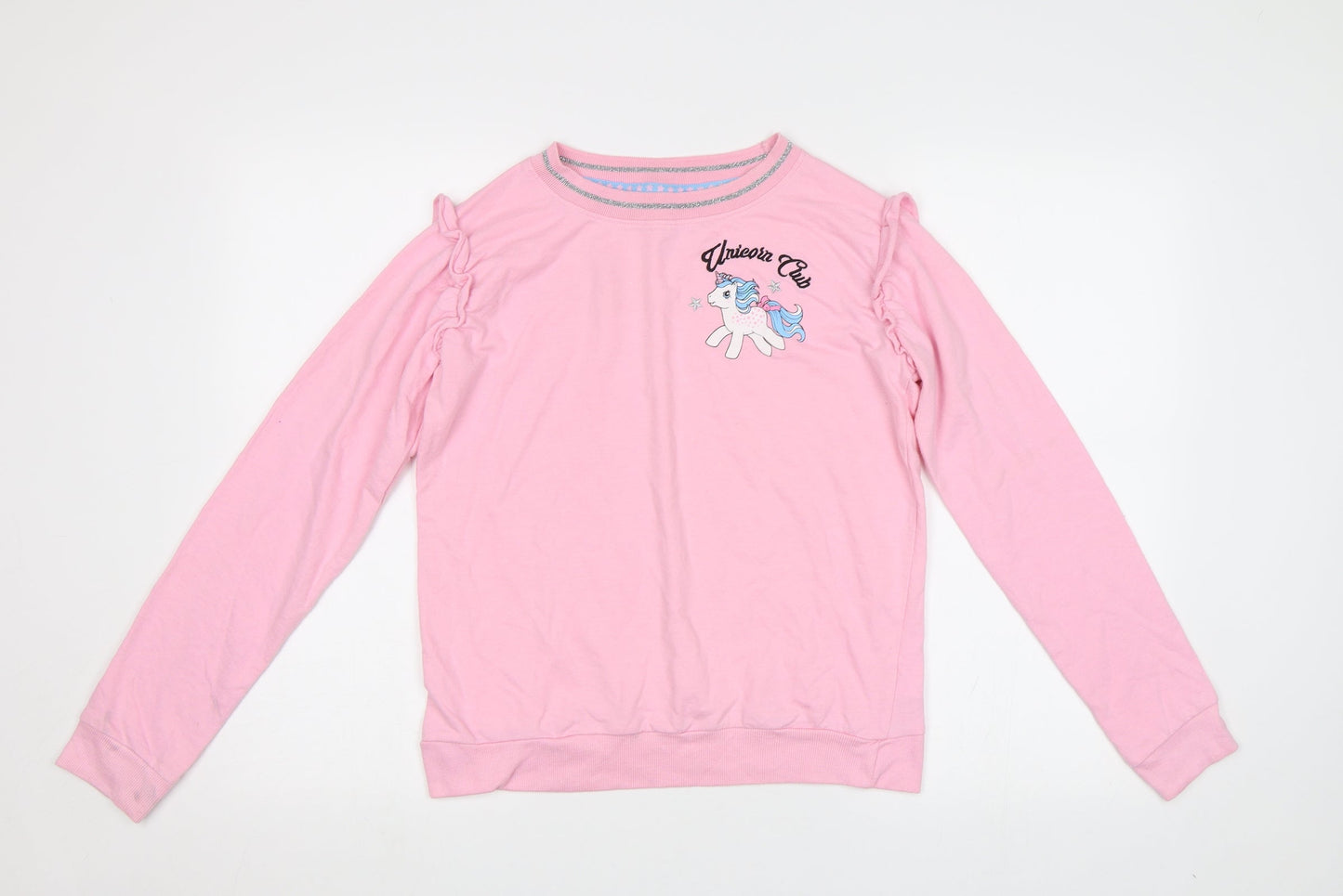 Primark Womens Pink   Pullover Sweatshirt Size S  - Unicorn