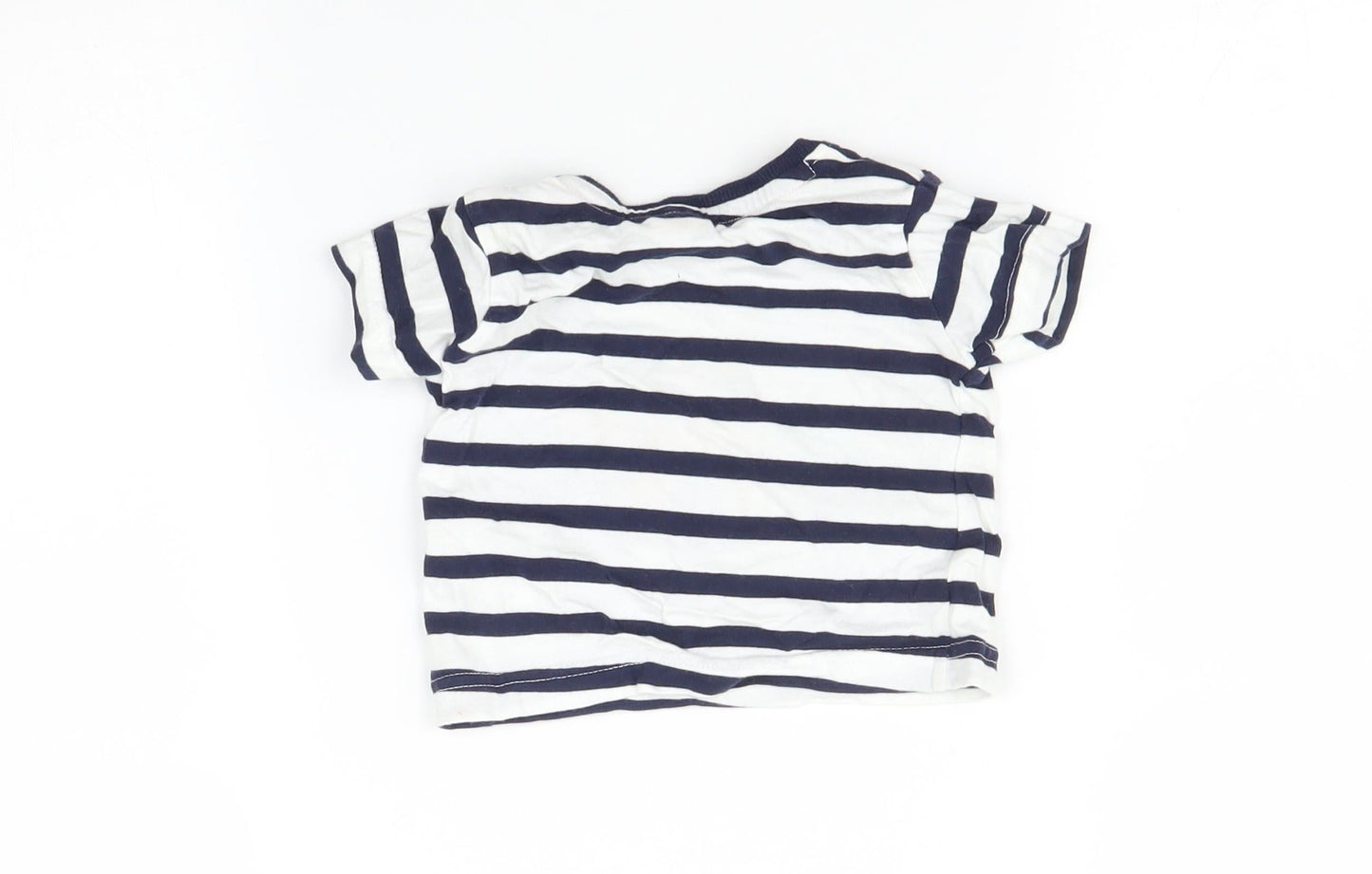 Bluezoo Baby Multicoloured Striped  Basic T-Shirt Size 3-6 Months
