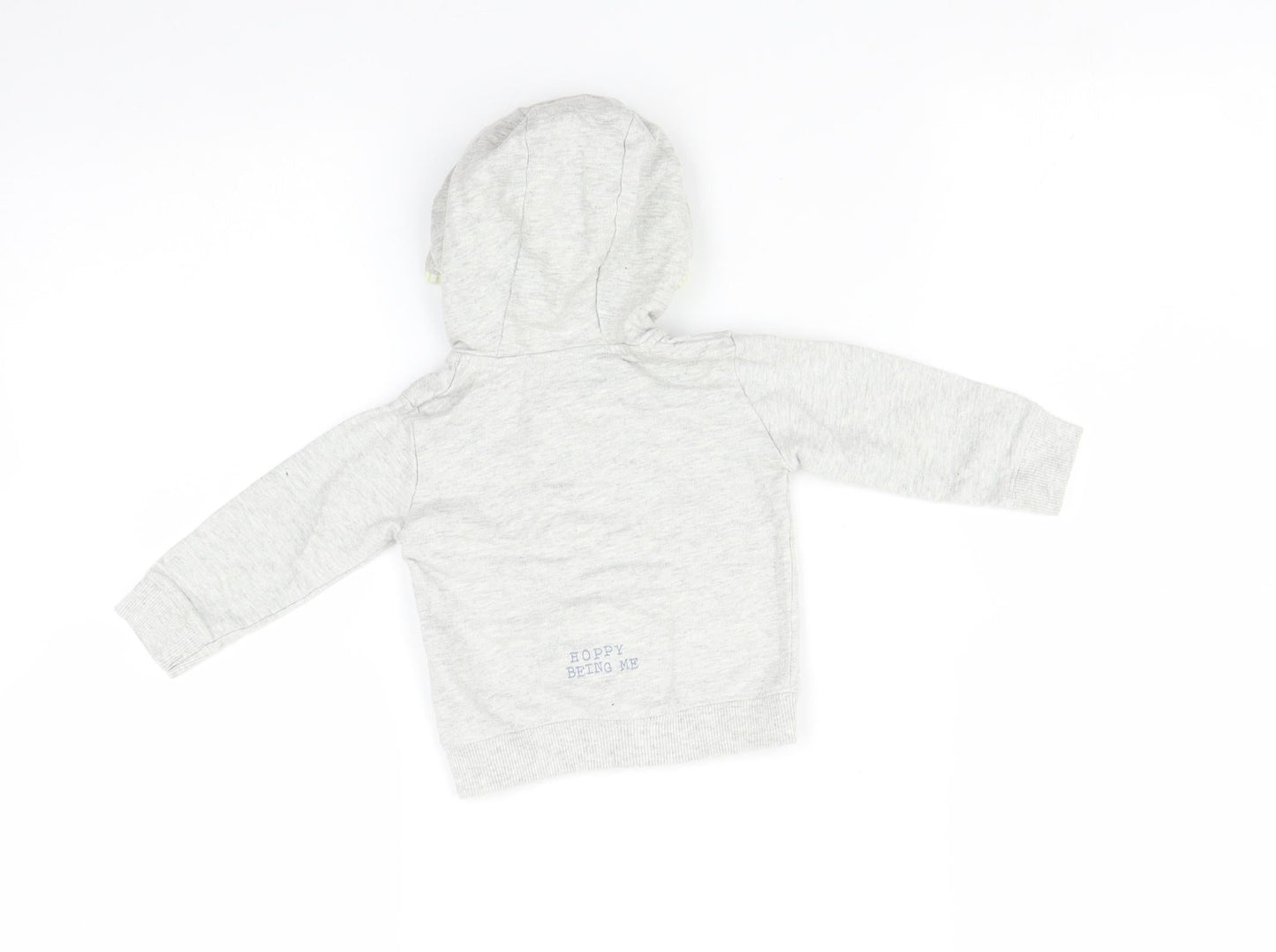 M Baby Grey   Full Zip Jumper Size 3-6 Months  - frog