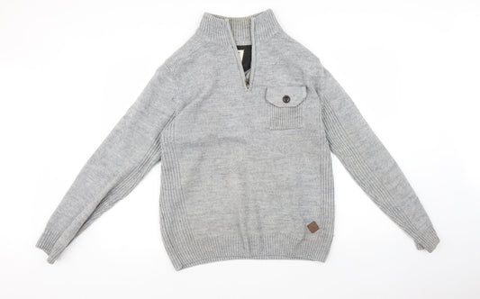 Trait Mens Grey    Sweatshirt Size M