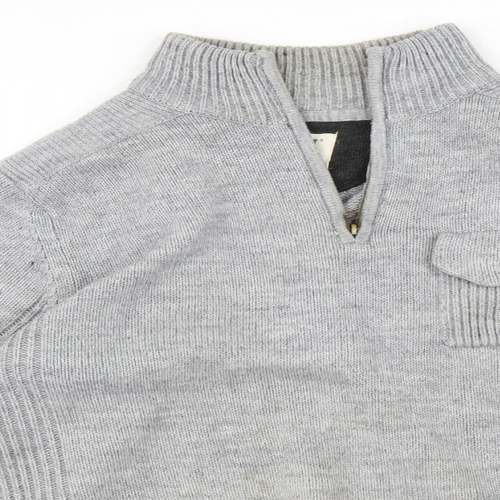 Trait Mens Grey    Sweatshirt Size M