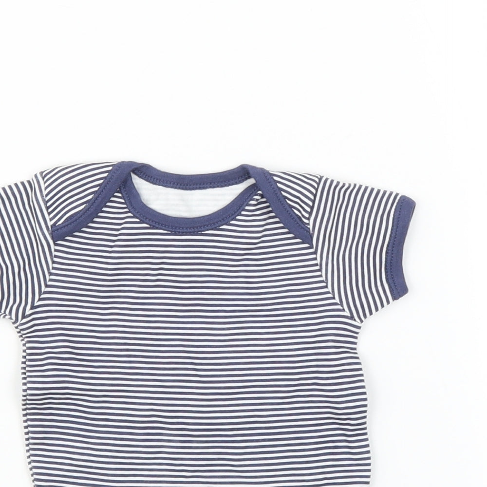 George Baby Multicoloured Striped  Romper One-Piece Size 0-3 Months