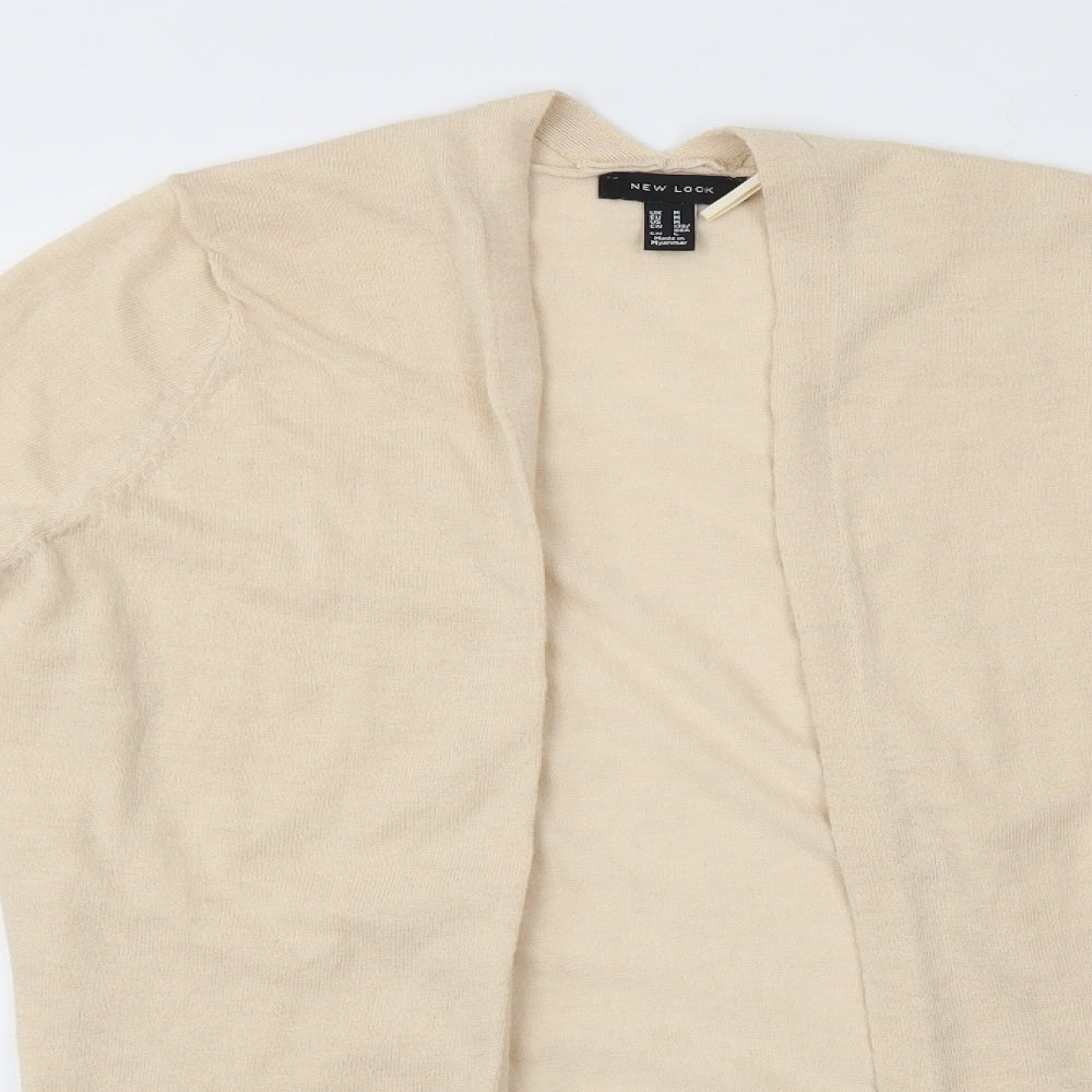 New Look Womens Beige   Cardigan Jumper Size M