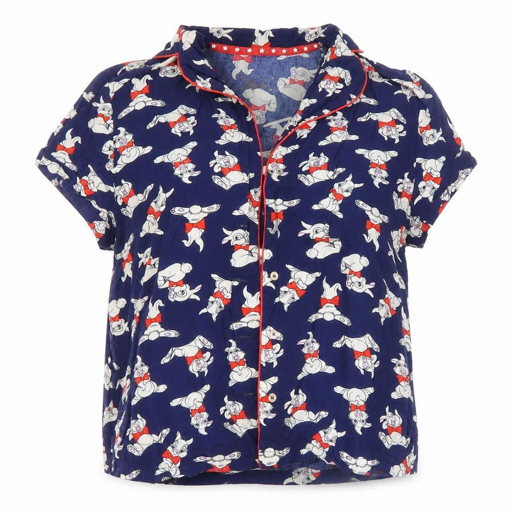 Primark Womens Multicoloured Solid  Top Pyjama Top Size 6  - Disney