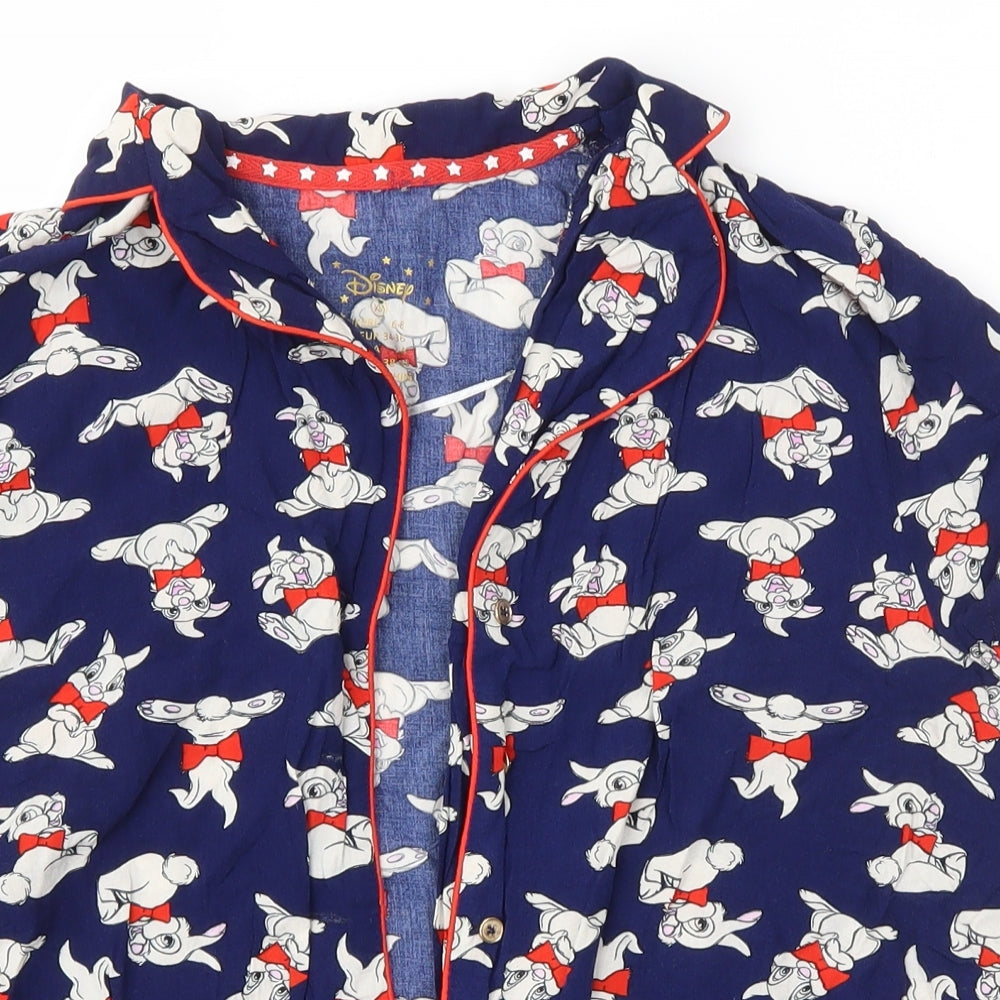 Primark Womens Multicoloured Solid  Top Pyjama Top Size 6  - Disney