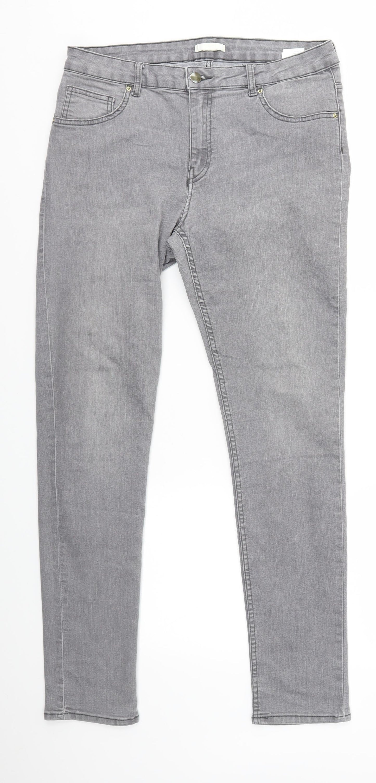 H&M Womens Grey   Jegging Jeans  L29 in