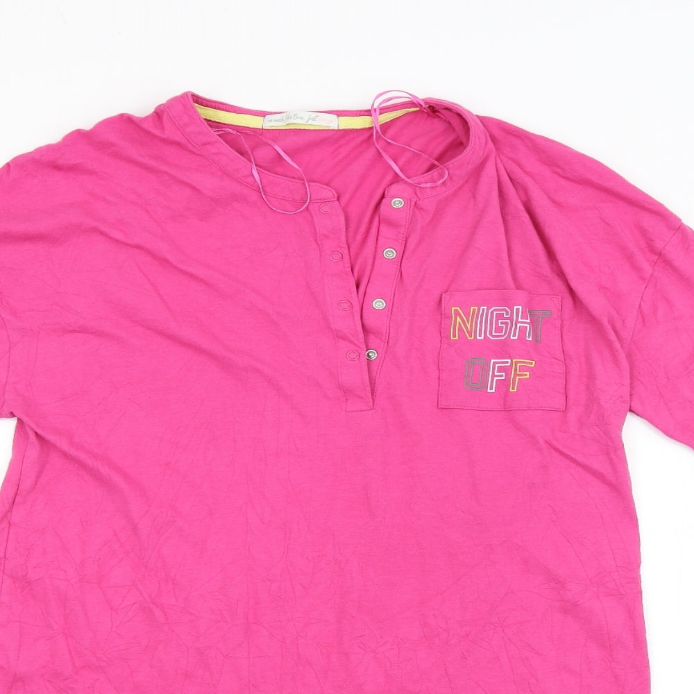 TU Womens Pink    Pyjama Top Size 12