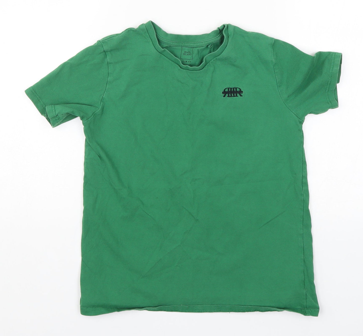 River Island Boys Green   Basic T-Shirt Size 9-10 Years