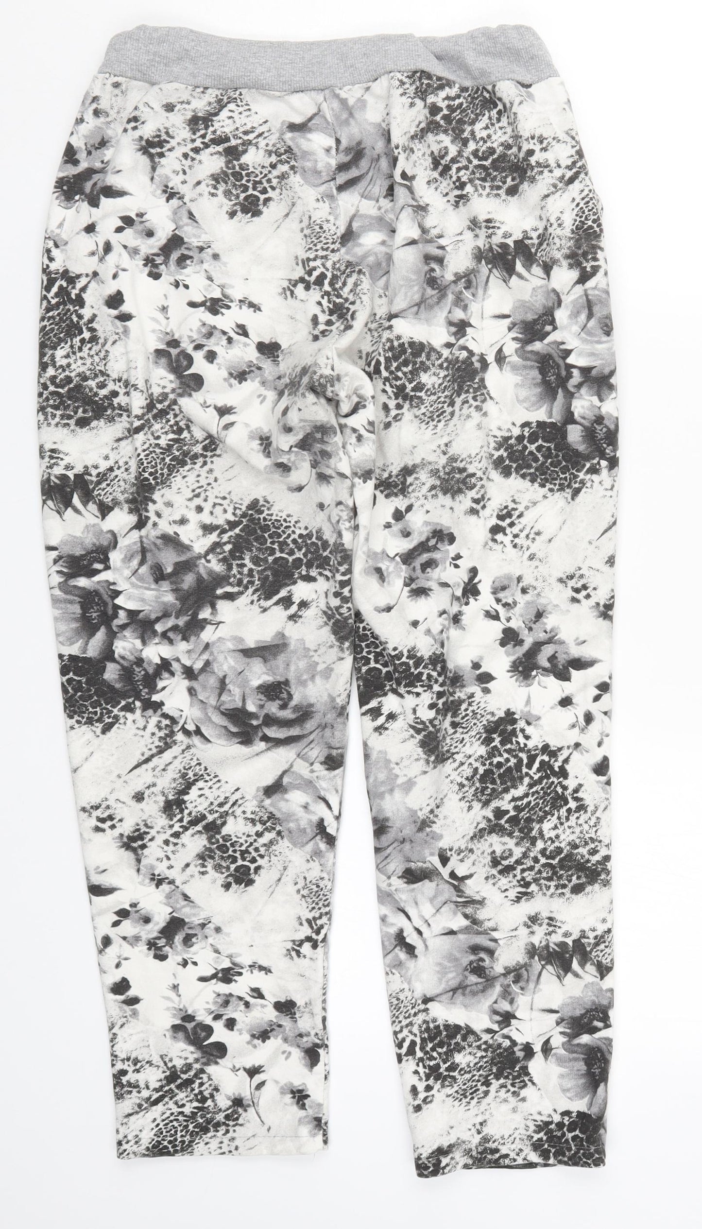 Preworn Womens Grey Geometric  Sweatpants Trousers Size 27 in L25 in