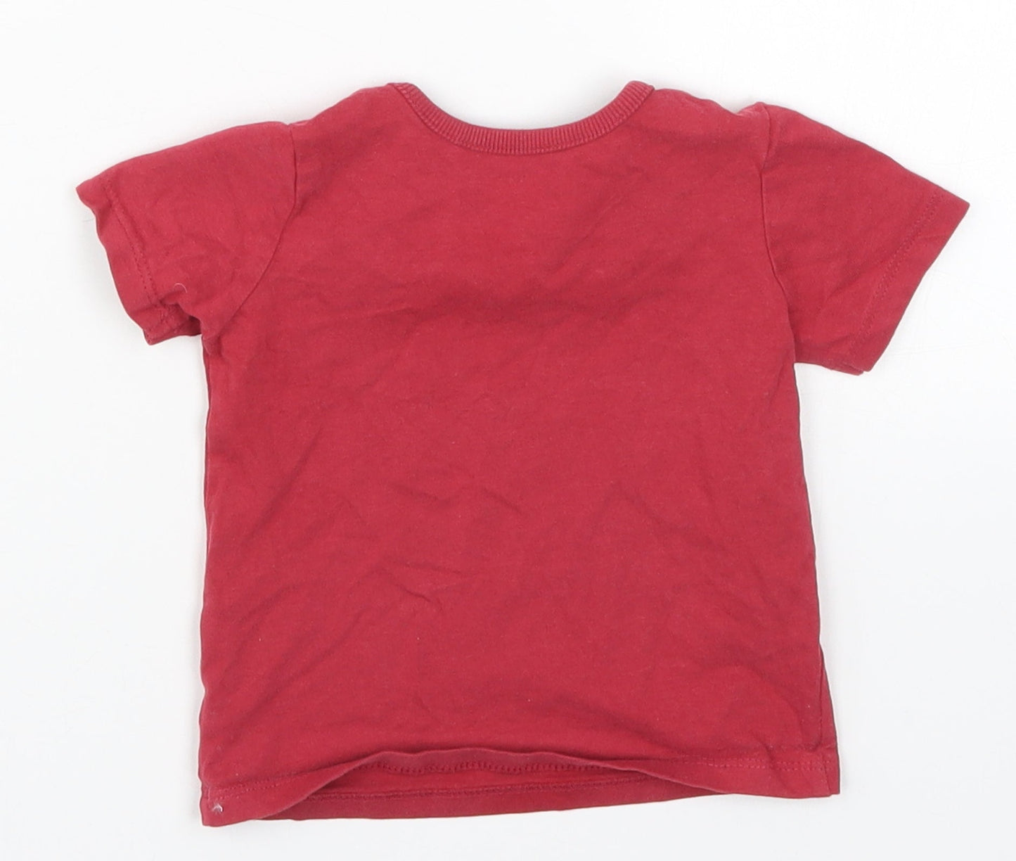 George Baby Red   Basic T-Shirt Size 6-9 Months  - My Crew Mummy and Daddy
