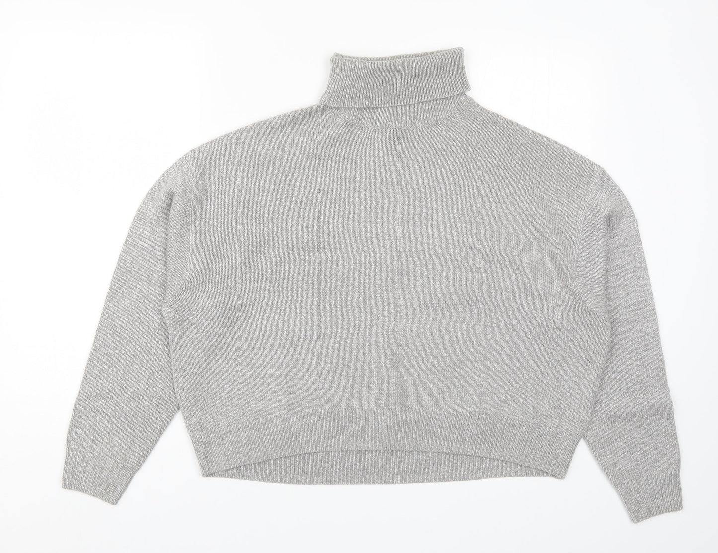 H&M Womens Grey  Knit Pullover Jumper Size M
