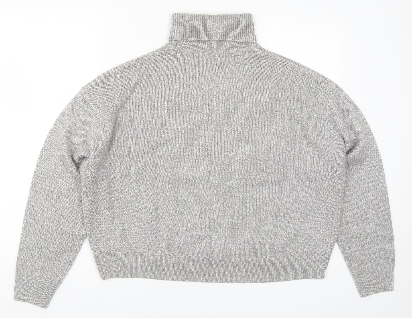 H&M Womens Grey  Knit Pullover Jumper Size M