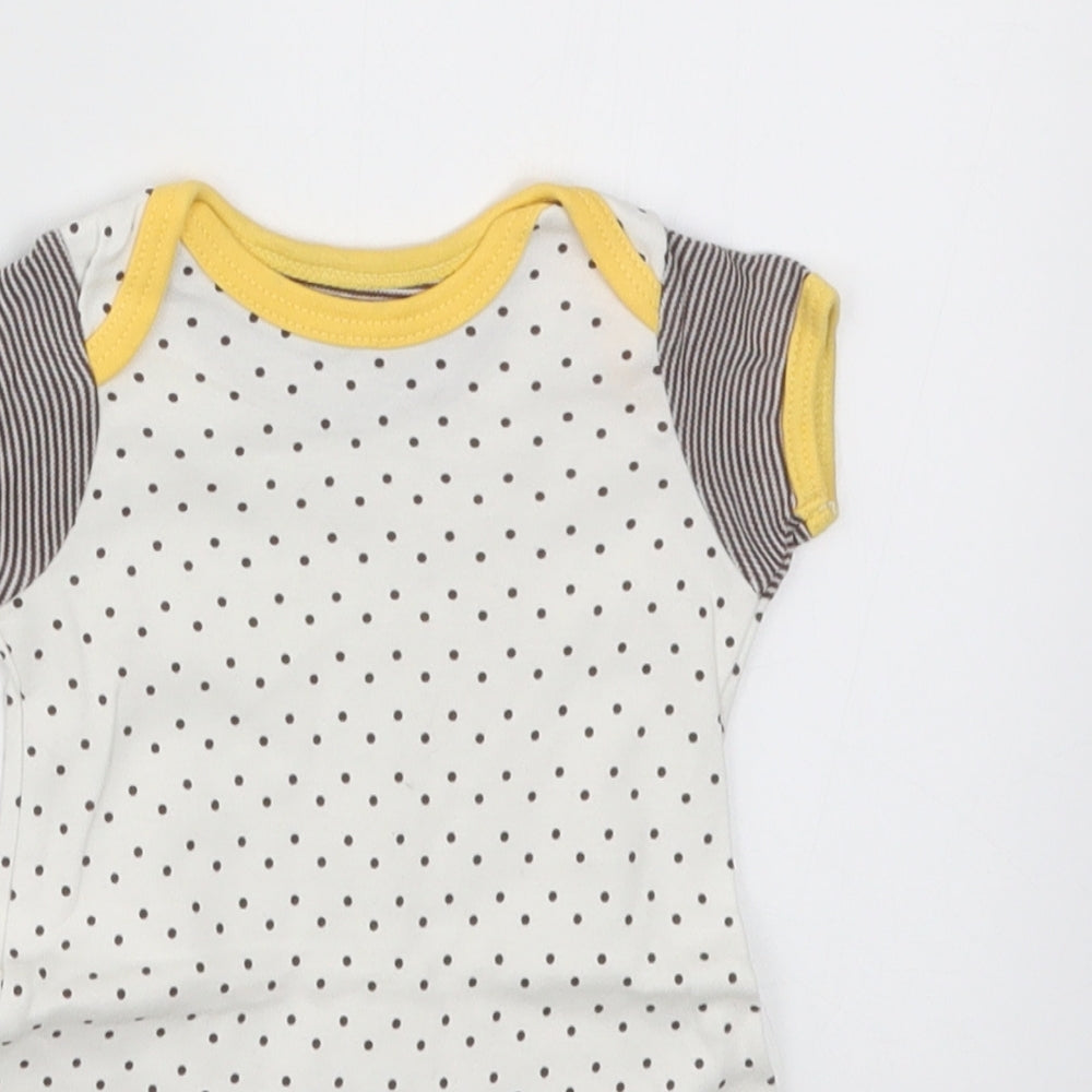Mothercare Baby White Polka Dot  Babygrow One-Piece Size Newborn