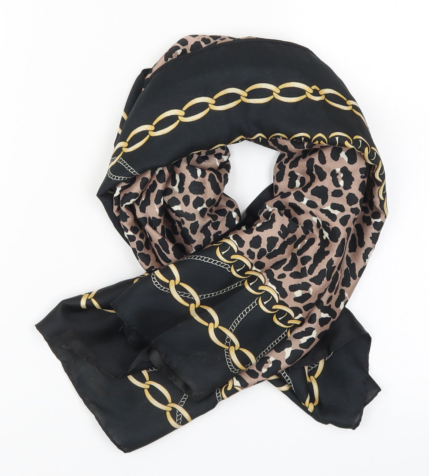 Bijou Rigite Womens Brown Animal Print   Scarf
