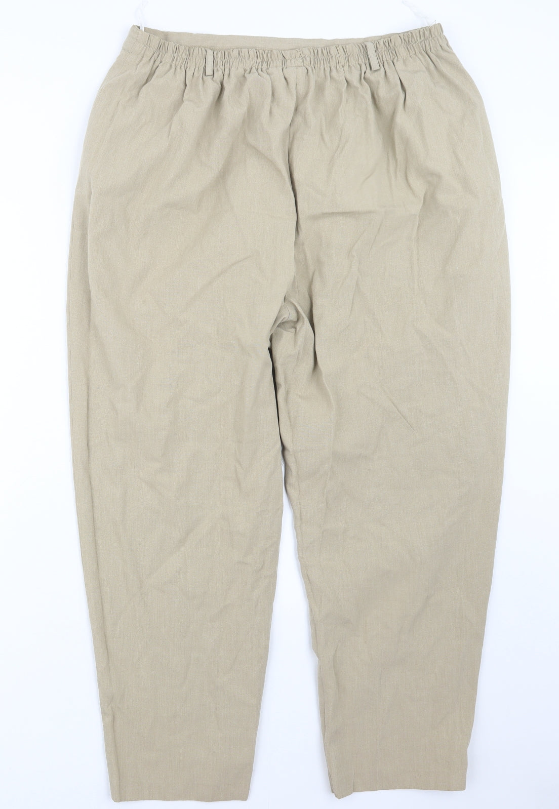 Design Essentials Womens Beige   Trousers  Size 22 L27 in