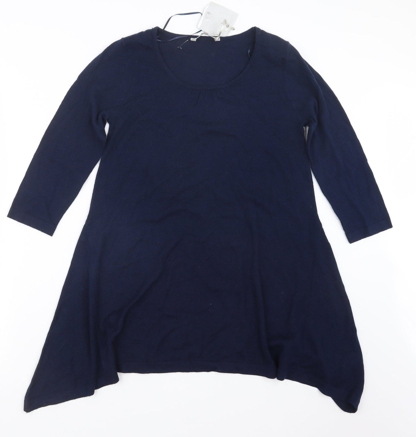Pebble Bay Womens Blue  Knit Pullover Jumper Size S