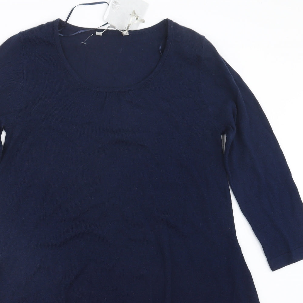 Pebble Bay Womens Blue  Knit Pullover Jumper Size S