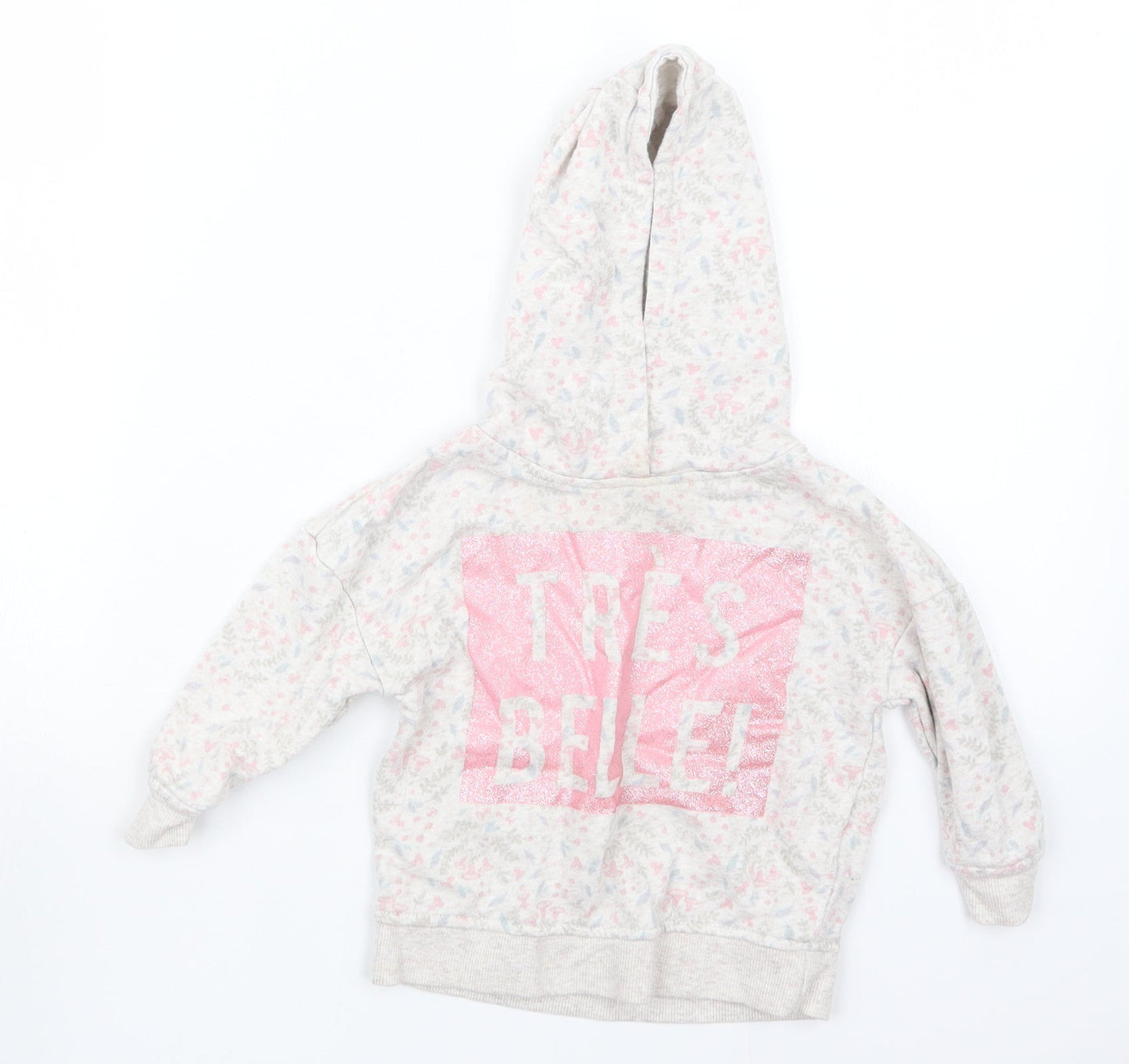 Primark Girls Pink Geometric  Jacket  Size 18-24 Months  - Hoodie