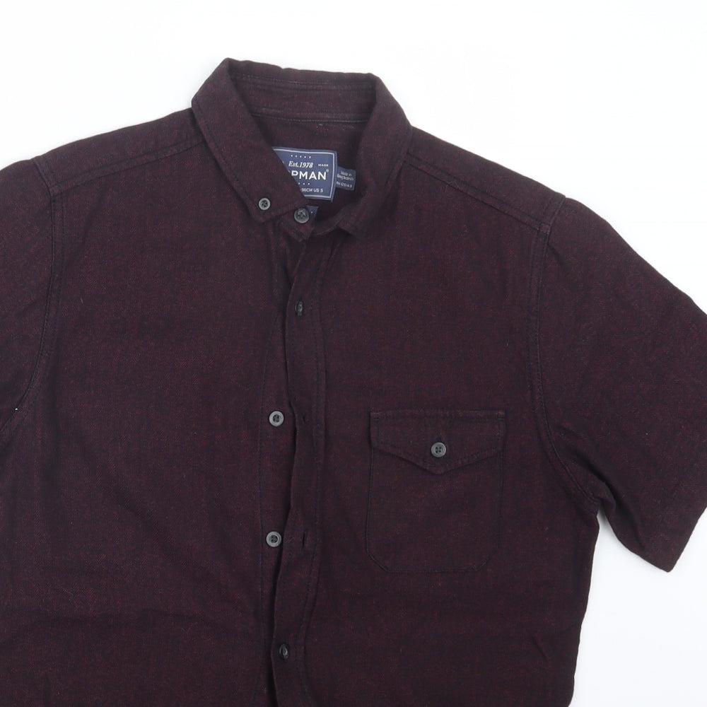 Topman Mens Purple    Button-Up Size S