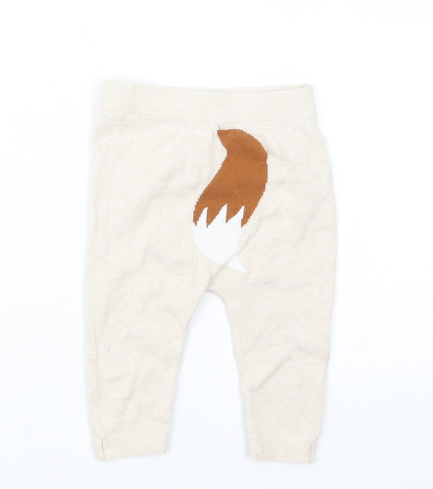 TU Baby Beige  Knit Capri Trousers Size 3-6 Months