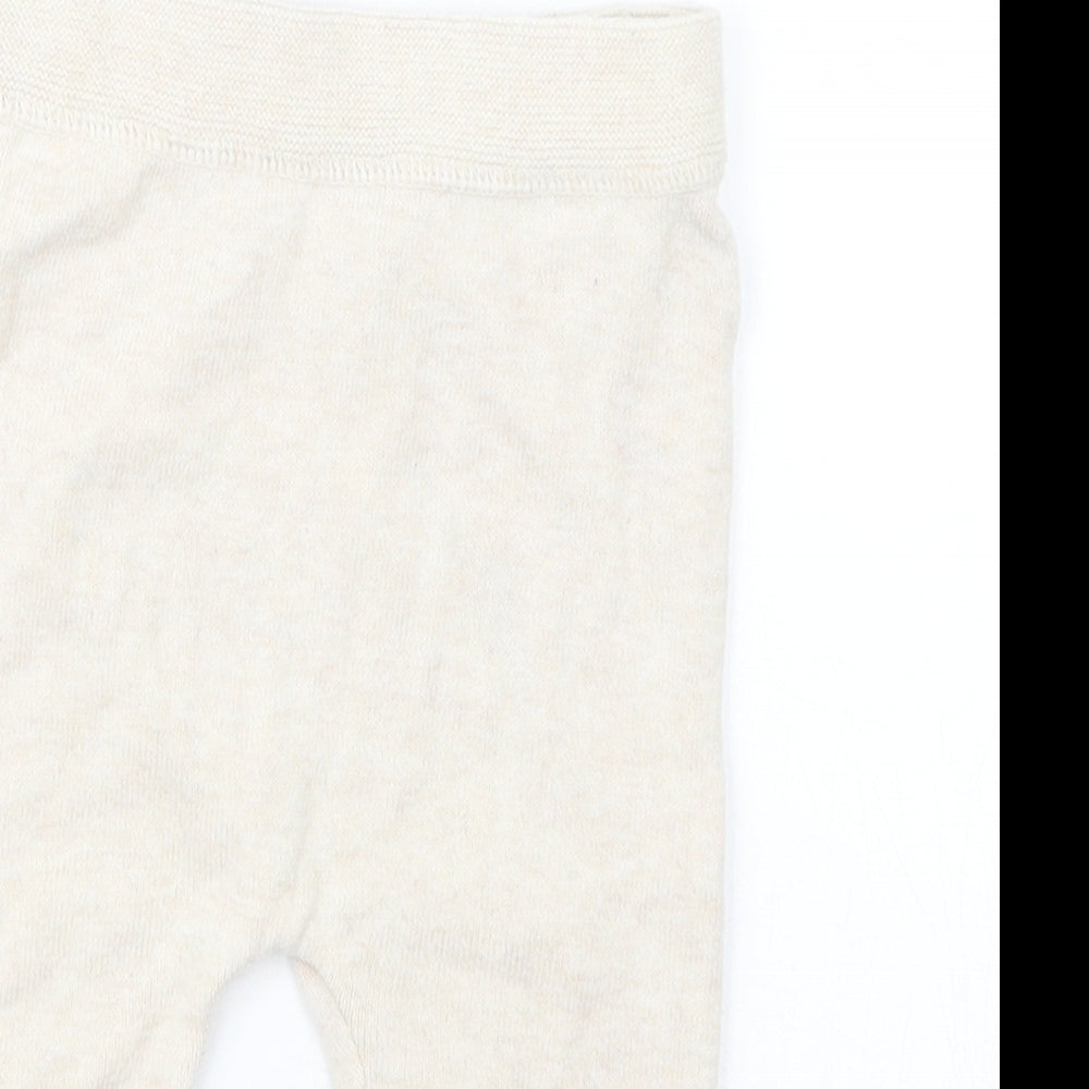 TU Baby Beige  Knit Capri Trousers Size 3-6 Months