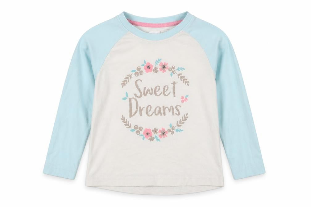 Matalan Girls Blue Geometric  Top Pyjama Top Size 5 Years