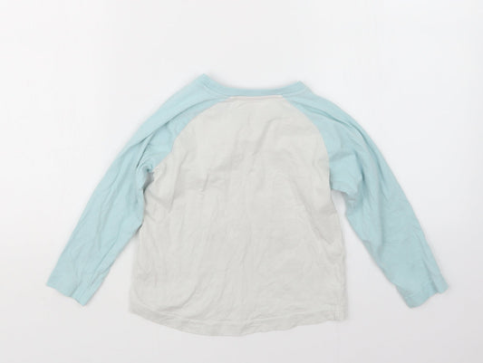 Matalan Girls Blue Geometric  Top Pyjama Top Size 5 Years