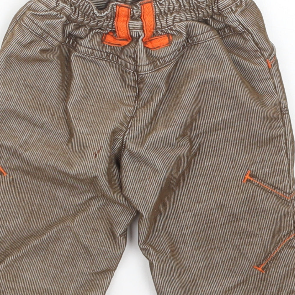 George Boys Brown   Cargo Trousers Size 3-6 Months