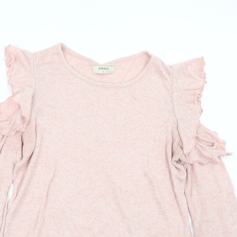 Papaya Womens Pink   Pullover Jumper Size 8